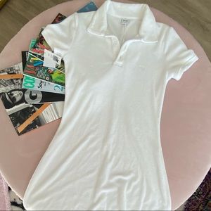 Aritizia White Terry Cloth Mini Dress